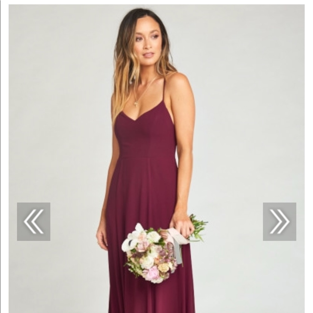 Show Me You Mumu-  Goddess Gown- Merlot